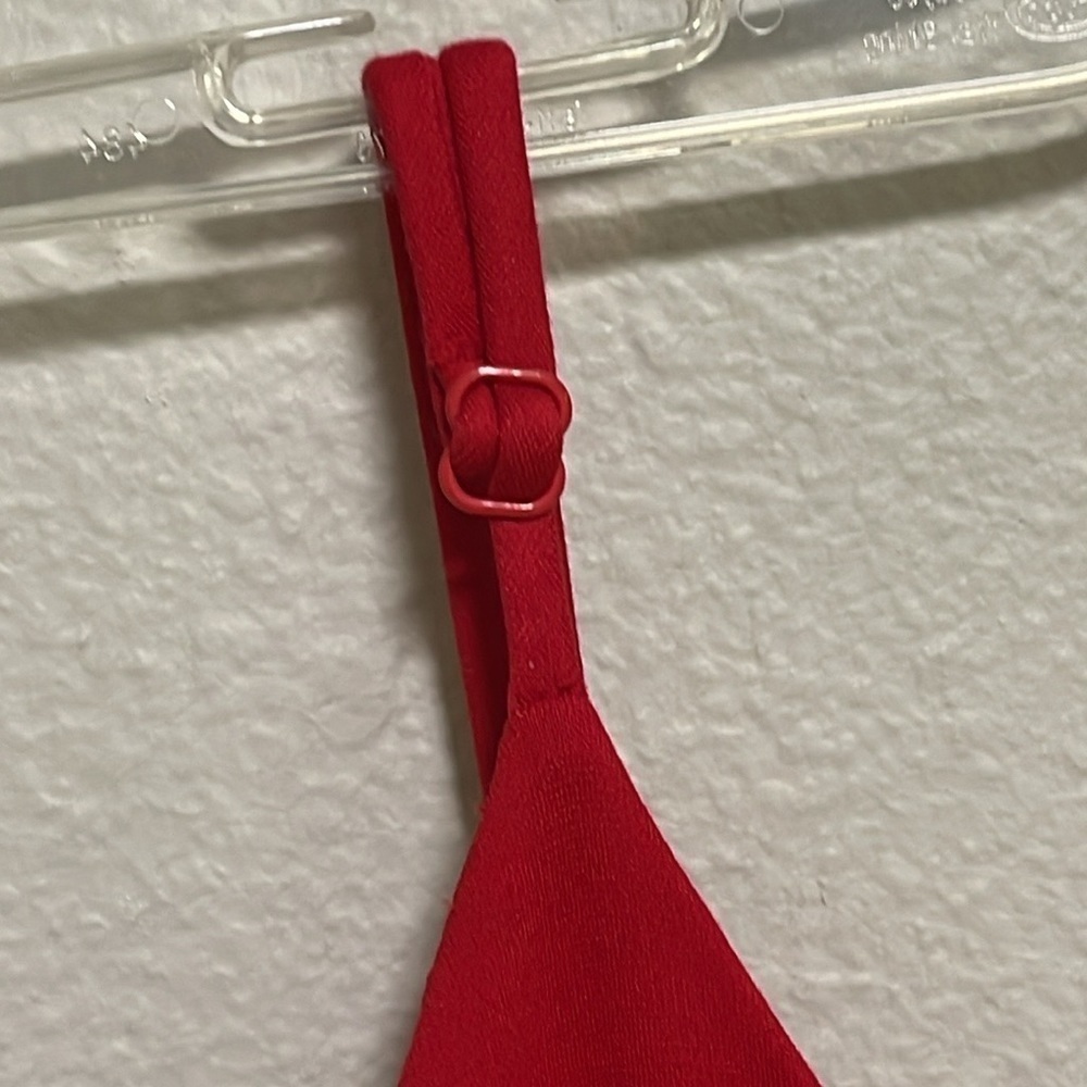 LULU'S Women's Red Bodycon Dress Size M Valentines Feminine Sweetheart Ruffle - Picture 7 of 7
